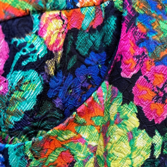 Vivid Floral Shirt Dress - Picture 3 of 5